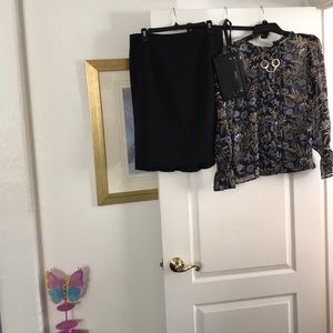 Lovely Anne Klein Black Skirt